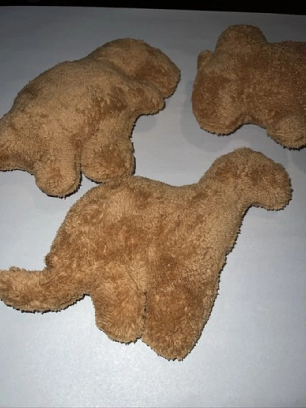 3 Dino Nugget Pillows Plush, Dinosaur Chicken Nugget 10-12 Inches Each